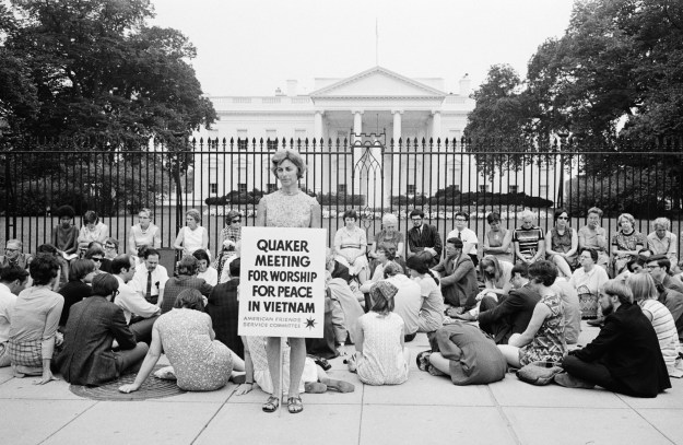 Quakers Demonstrating Outside the White House